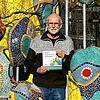 Jörg Rinninsland in der Steinwolke. Das ist ein Projekt, welches er 2012 bis 2018 mit Rehabilitanden des Hegau-Jugendwerks in Gailingen ...