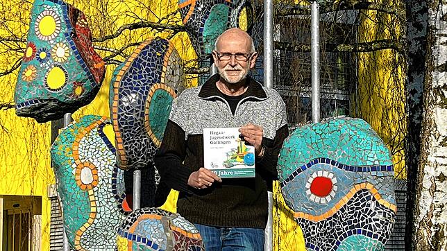 Jörg Rinninsland in der Steinwolke. Das ist ein Projekt, welches er 2012 bis 2018 mit Rehabilitanden des Hegau-Jugendwerks in Gailingen ...