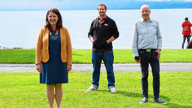 Nach der Absage des Kulturufers haben Sarah Baltes, Daniel Schweizer und Franz Hoben (von links) das kleinere Festival &bdquo;Kultur am ...