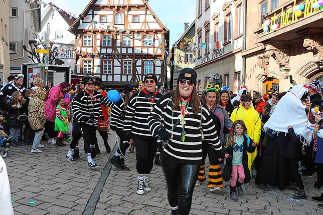 Bild 5: Bunter Einzug zum Narrenbaumstellen in Meßkirch
