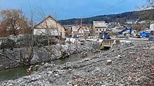 An der Stockacher Aach in Espasingen ist es recht kahl geworden. Die gefällten Bäume hatten Biberschäden.
