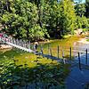 Die Überquerung der neuen Hängebrücke über die Donau war einer der Höhepunkte der Wandertour.