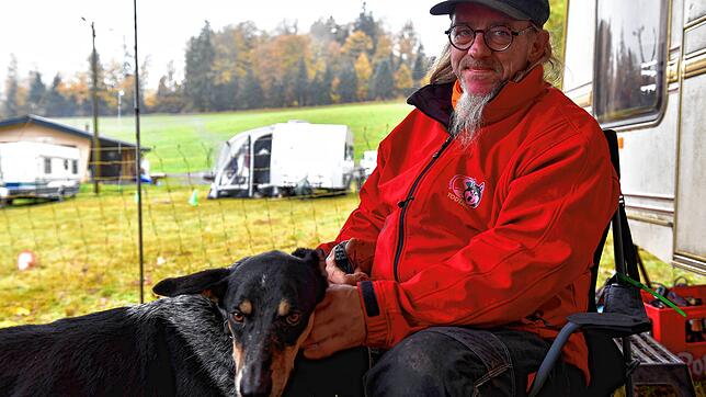 Niki Jesberger mit Alaskan Husky Mustang.