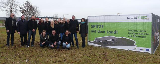 Auf diesem Grundstück wird Wus-Tec sine neue Halle errichten.