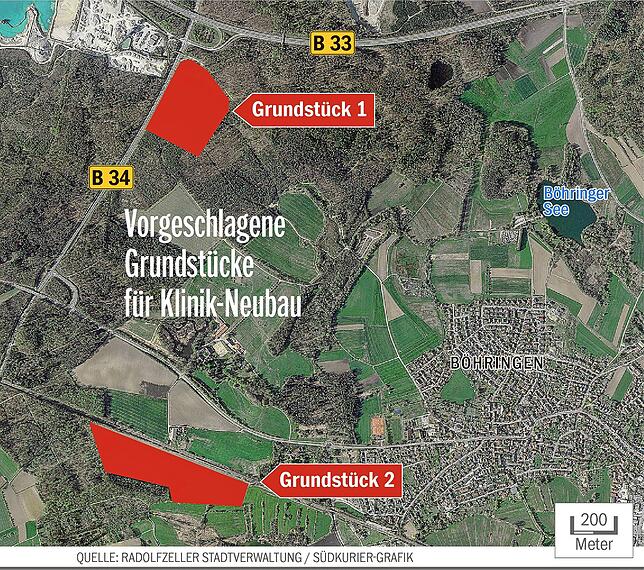 Diese Grundstücke hat Radolfzell vorgeschlagen, doch favorisiert wird Singen.