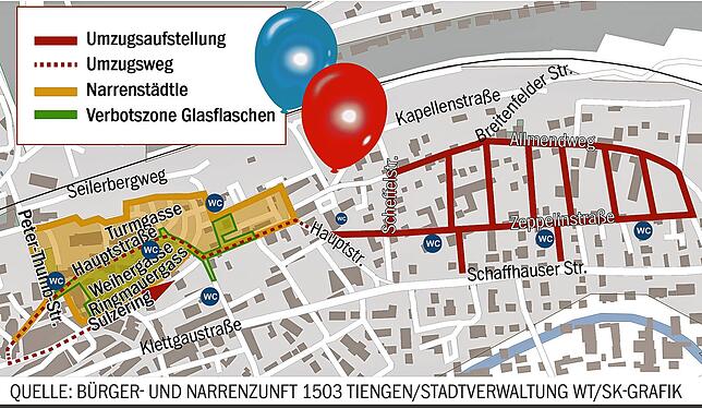 Bild 1: Hochrhein-Narrentreffen in Tiengen: Das müssen Narren, Besucher, Anwohner und Autofahrer wissen