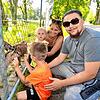 Paolo Pagliarulo und Melissa Kaufmann mit den Kindern Valentina Pagliarulo (hinten) und Alessandro Pagliarulo kommen aus Schaffhausen ...