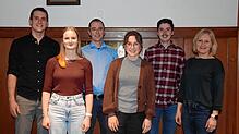 Der Vorstand des Musikvereins Weilheim nach den Wahlen (von links): Marius Götte, Sophia Huber, Martin Gamp, Hannah Dietsche, Philipp ...