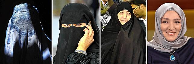 Stimmen die Schweizer für die Volksinitiative, wäre künftig das Tragen einer Burka und des Niqab verboten. Die Verschleierung mit einem ...