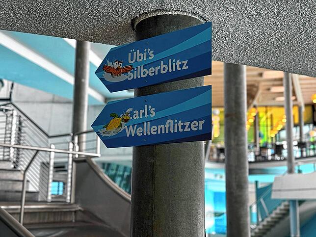 Die bisherige Reifenrutsche ist zu einer sogenannten Körperrutsche, genannt „Carl‘s Wellenflitzer“, umgebaut worden. Ergänzt wird das ...