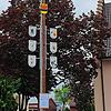 Es sind die hübsch gestalteten Schilder, die dem Maibaum in Behla ein heimatliches Flair geben. Bild: Susanne Krause-Sittnick