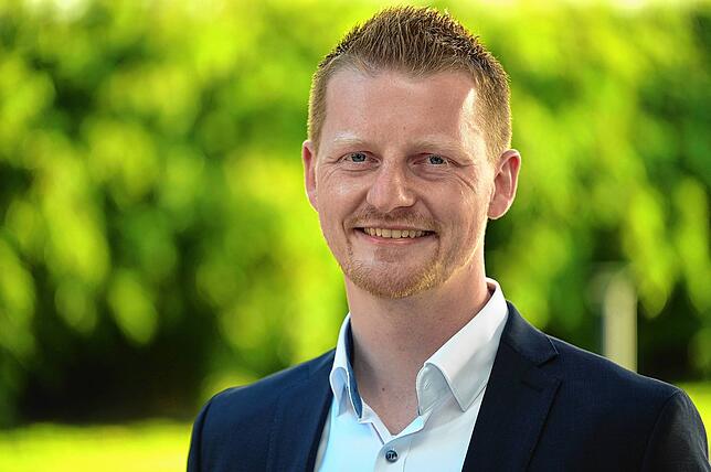 Simon Gröger will Oberbürgermeister von Radolfzell werden.