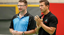 Bilden auch in der kommenden Saison ein Trainergespann beim TV Villingen: Chefcoach Sven Johansson (links) und Robert Senk. Bild: ...