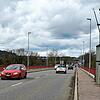 St. Fridolin wacht seit Jahrzehnten über den Verkehr auf der Grenzbrücke. Doch derzeit ist der Quader, auf dem er sonst steht, leer und ...