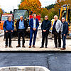 Besuch von Landrat Sven Hinterseh in der Gemeinde Brigachtal &ndash; hier bei der Besichtigung der Baustelle Kreisverkehr Nord in ...