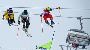 Auch 2022 wird es keinen Ski Cross Weltcup am Feldberg geben. Dieses Archivbild entstand am 05. Februar 2017.