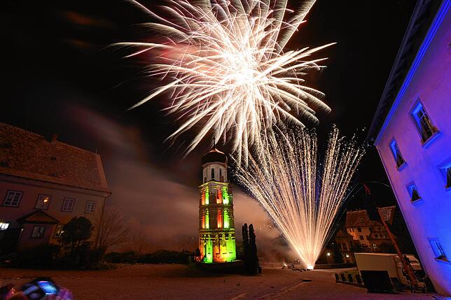 Bild 2: So schön war das Klangfeuerwerk in Heiligenberg