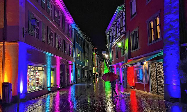 Bild 10: Überlingen leuchtet – im Regen