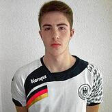 Florian Wangler 2018 im Trikot der Handball-Jugend-Nationalmannschaft.
