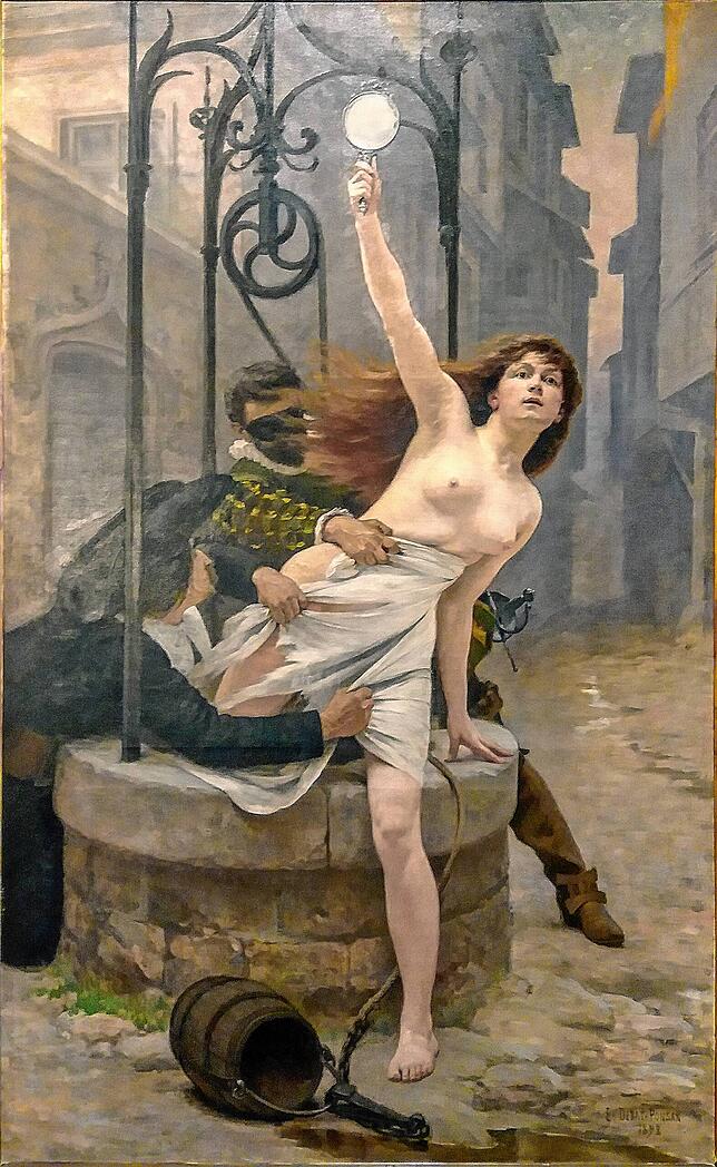 Édouard Debat-Ponsan: „Die Wahrheit steigt aus dem Brunnen“, 1898