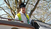 Pfarrrer Marcus Maria Gut hielt in den vergangenen beiden Jahren bei der Narrenmesse auf dem Rathausplatz bemerkenswerte Predigten in ...