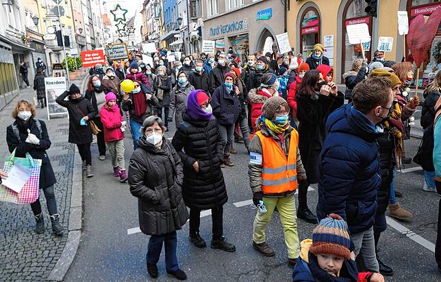 Demo in der Franziskanerstraße