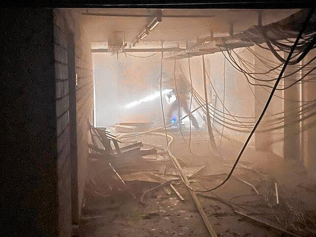 Feuerwehreinsatz in der ehemaligen Eggbergklinik.