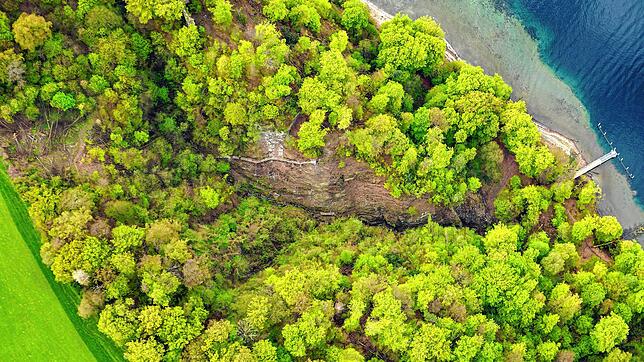 Die Marienschlucht aus der Luft. Aufgenommen am 26. April 2023.