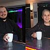 Alexander Rombach vom Kinder- und Jugendreferat Waldshut-Tiengen bei einem Kaffee im Gespräch mit unserer Mitarbeiterin Ursula Freudig ...