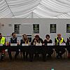 Bei der Abschluss-Pressekonferenz vom Southside Festival 2024 (von links): Sven Lederle von den Johannitern, Polizei-Einsatzleiter ...