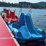 Rutschentretboot am Strandbad Aqua Fun.