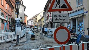 Das neue Pflaster in der Marktsraße wird durch die Fördergelder aus Berlin möglich.