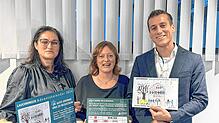 Engagiertes und bewährtes Team: Mit viel Herzblut haben (v.l.) Kata Binner, Sandy Rogg und Pascal Dick vom Lauchringer Handels-und ...