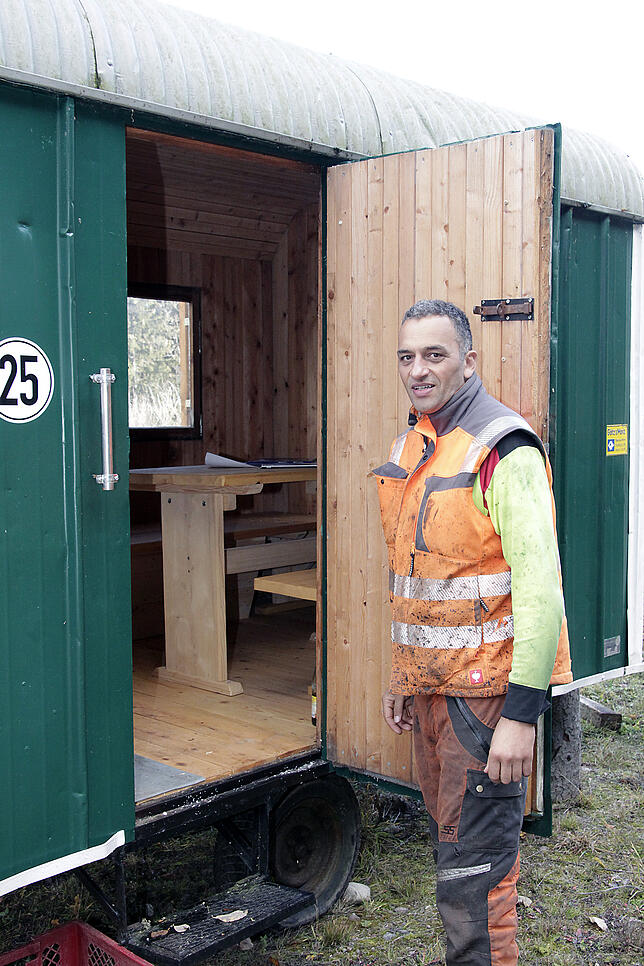 Bild 8: Die ungewöhnliche Reise eines maroden Bahn-Waggons von Villingen nach Lenzkirch