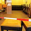 Trostlos: Das kleine Café bei der Bäckerei ist derzeit geschlossen.