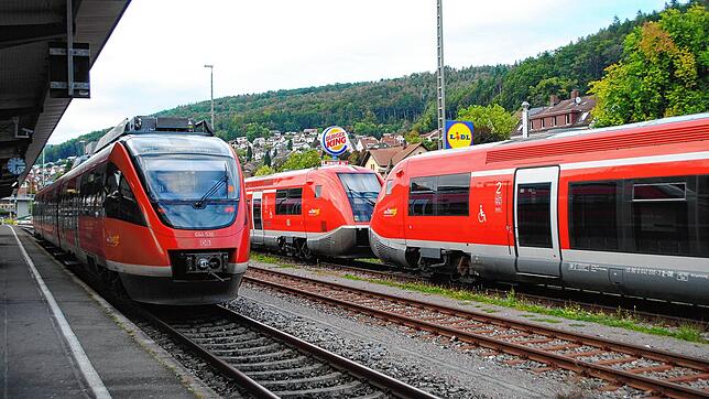 Auslaufmodell: Noch fahren Dieselloks auf der Hochrheinstrecke. Mit dem Fahrplanwechsel im Dezember 2027 sollen sie durch Elektroloks ...