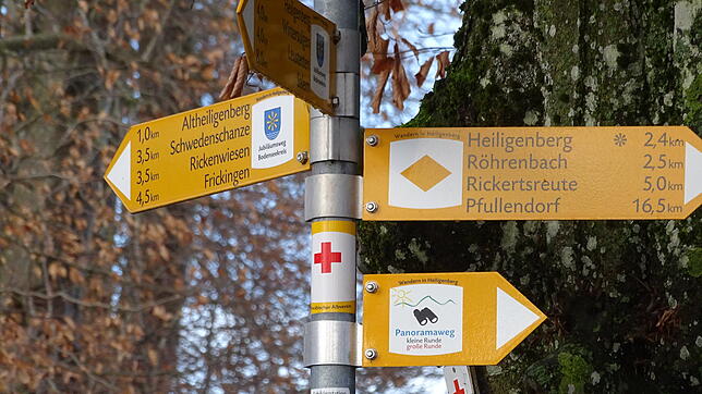 Auch die Instandhaltung des weitläufigen Wanderwegenetzes rund um Heiligenberg wird mittels der Kurtaxe finanziert.