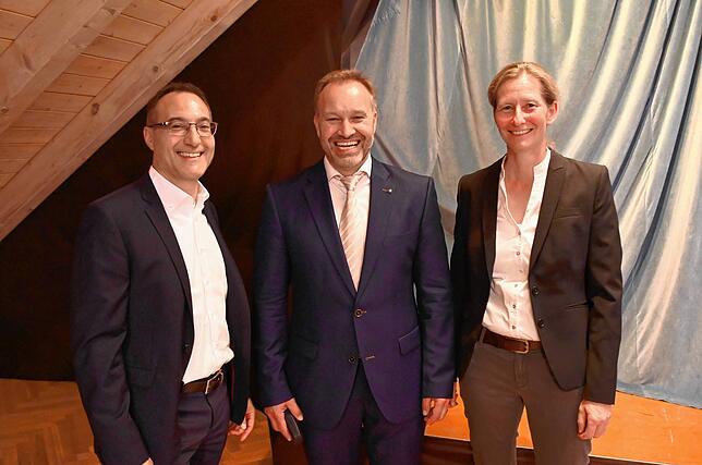 Von links: Alessandro Ribaudo, Matthias Weckbach und Sonja Hildebrand.