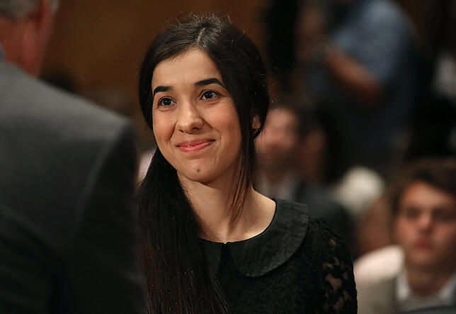 Ist nun Friedensnobelpreisträgerin: Nadia Murad.