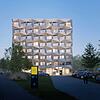 So soll es aussehen: Die dreidimensionale Fassade kennzeichnet das geplante Hotel „The Reed“ in der Riedstraße am Wollmatinger Bahnhof. ...