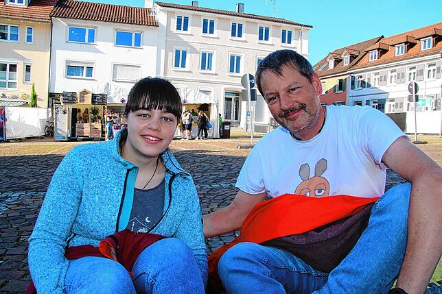 Jürgen Moll ist mit seiner Tochter Fredericke von Biberach nach Markdorf gekommen. Für sie ist es ihr allererstes Konzert.