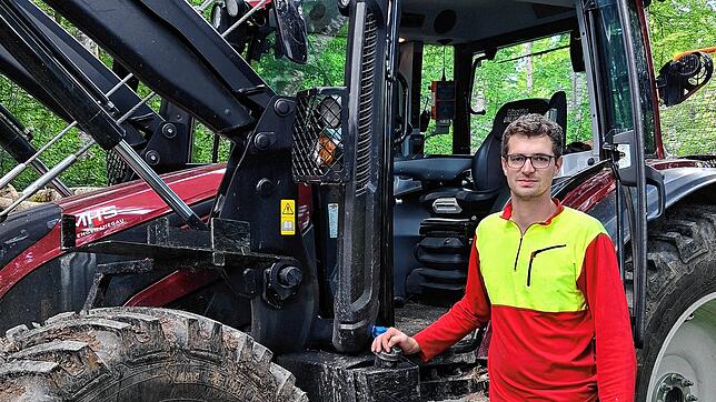 Sebastian Hengstler arbeitet als Forstwirt im Waldbesitz der Stadt Engen.