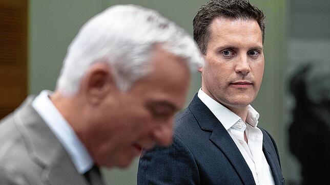 Thomas Strobl (links), CDU-Landesvorsitzender und Innenminister von Baden-Württemberg, und Manuel Hagel, CDU-Fraktionsvorsitzender im ...