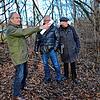 Bereits bei einem Termin im Januar hatten die Naturschützer, von links: Franz Beer vom BUND-Ortsverband Markdorf, ...