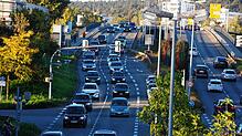 So könnte eine Umweltsünde bald das Klima retten. Die Europa- und Grenzbachstraße ist nach aller Voraussicht geeignet für ein Feld von ...