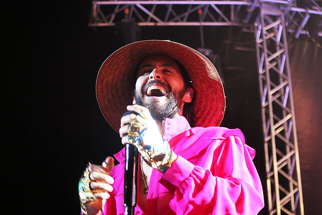 Die Leto-Brüder – hier Jared Leto – hatten bei ihrem Salem Open Air sichtlich Spaß. Es war das letzte Open Air der ...