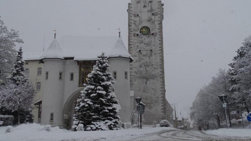 Pfullendorf versinkt im Schnee.