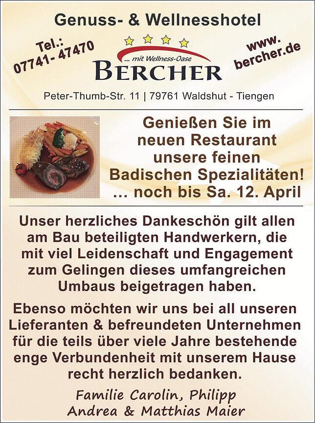 Bild 2: Berchers Restaurant erstrahlt in neuem Glanz: Mehr als 100 Jahre in Familienbesitz