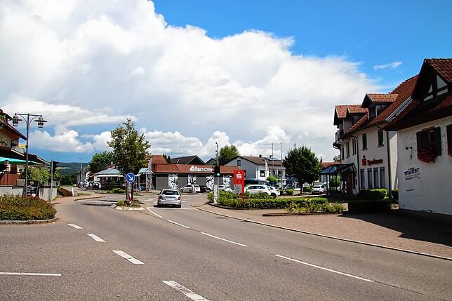 Die Ortsmitte von Hohentengen.