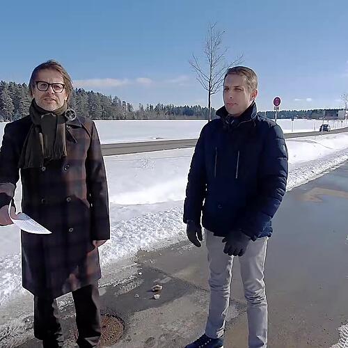 1000 Meter in Richtung Stuttgart mit AfD-Kandidat Martin Rothweiler
